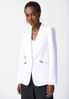 Joseph Ribkoff Single Breasted Blazer, White